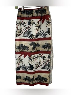 Platinum Dorothy Schoelen SZ 6 Botanical Pattern Maxi
Pencil Skirt